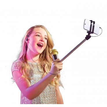 Selfie Mic Selfie Stick Microphone Black